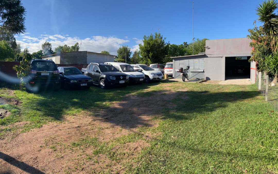 Vista desde el frente del taller